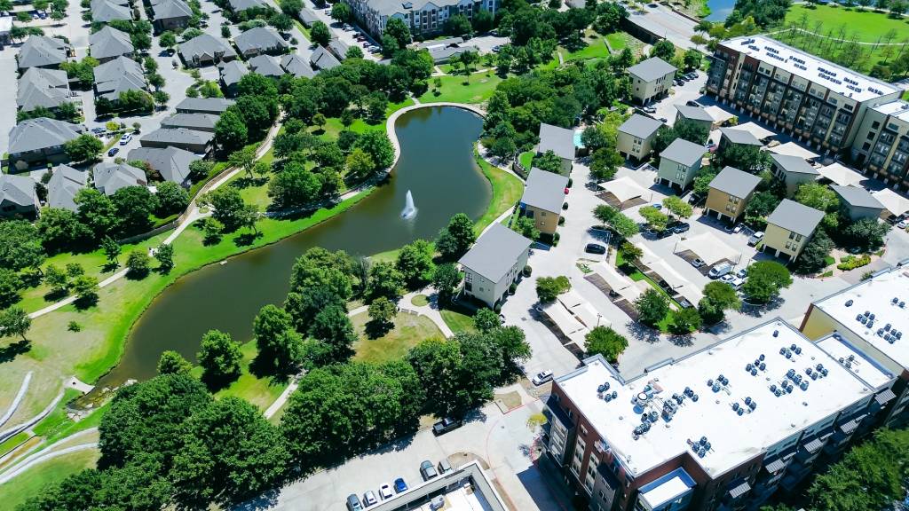 An urban apartment complex in Texas.