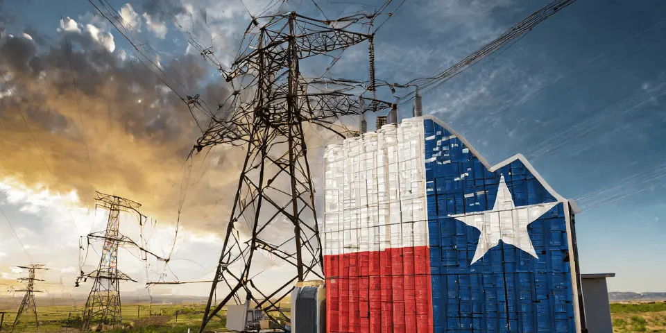 Electricity Utility Towers illustrating Texas Electricity Rates