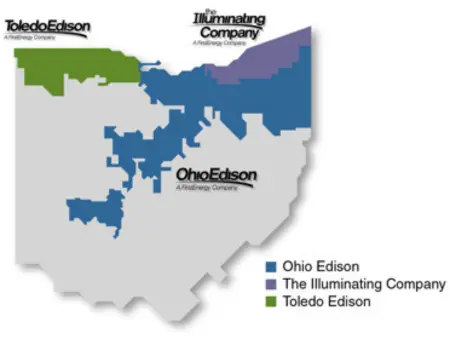 Toledo Edison Service Area